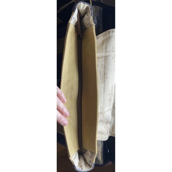 Sixtease Western Carina Shoulder Satchel Purse Leather Canvas Stars Western NWT - Picture 15 of 16